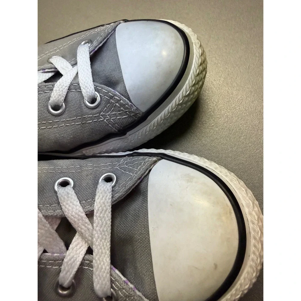 Converse Chuck Taylor All Star Low Top Grey Junior Shoes‎ 656869F Size 3